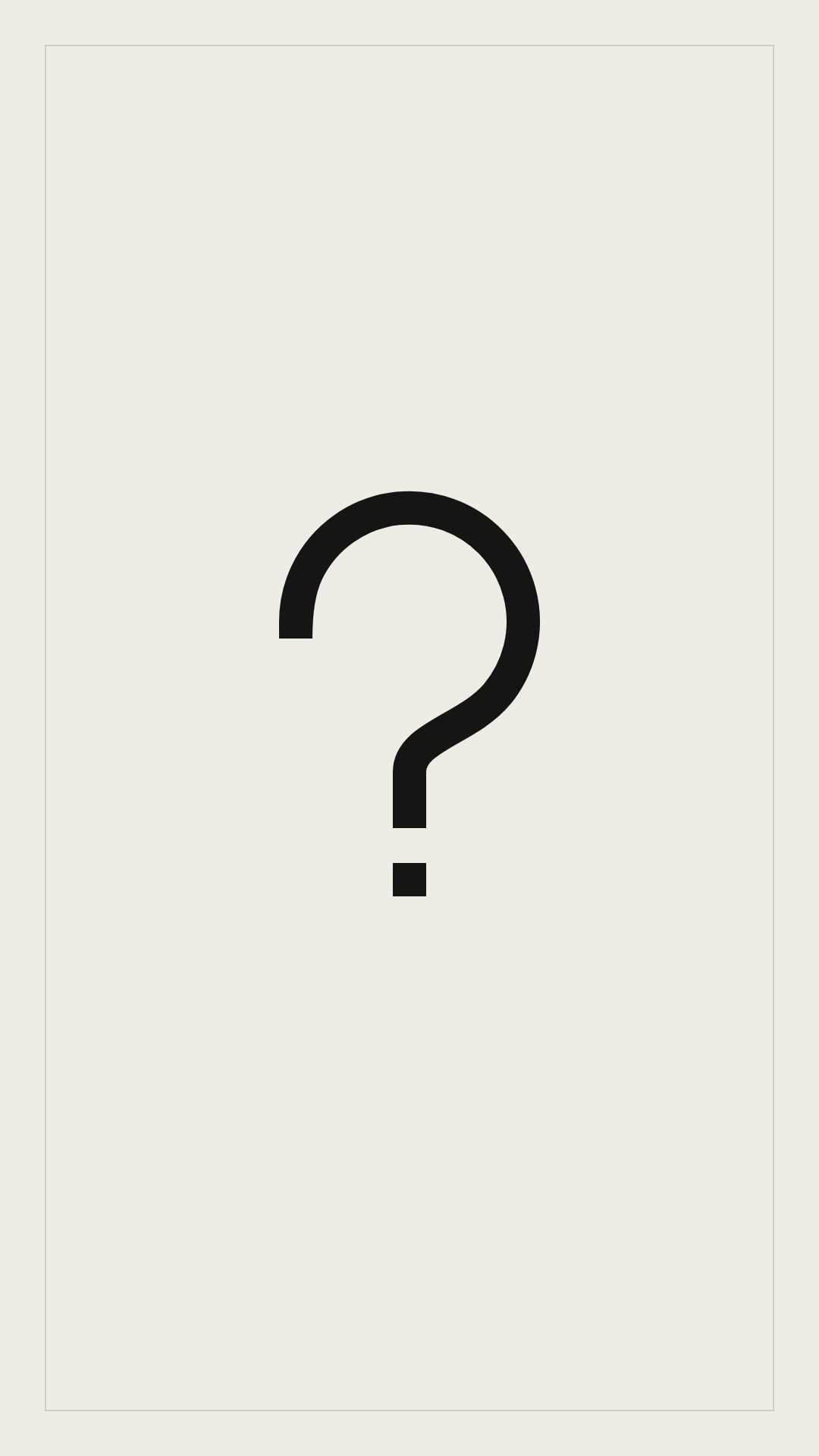 Question mark, a placeholder for PANTHER
