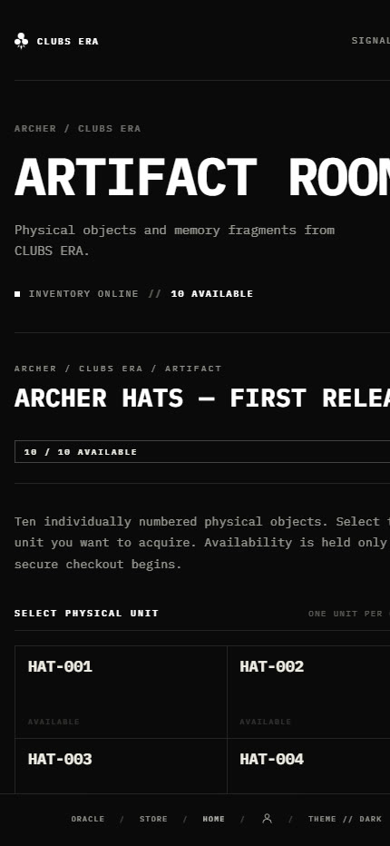 Artifact Room on a phone